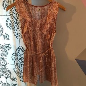 Anthroplogie sleeveless top. Size 4.